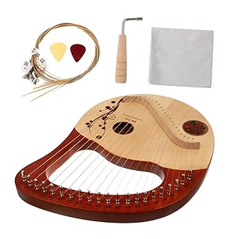 Amazon | NOLITOY 1 セット 21弦竪琴 古代スタイルのハープ リラ